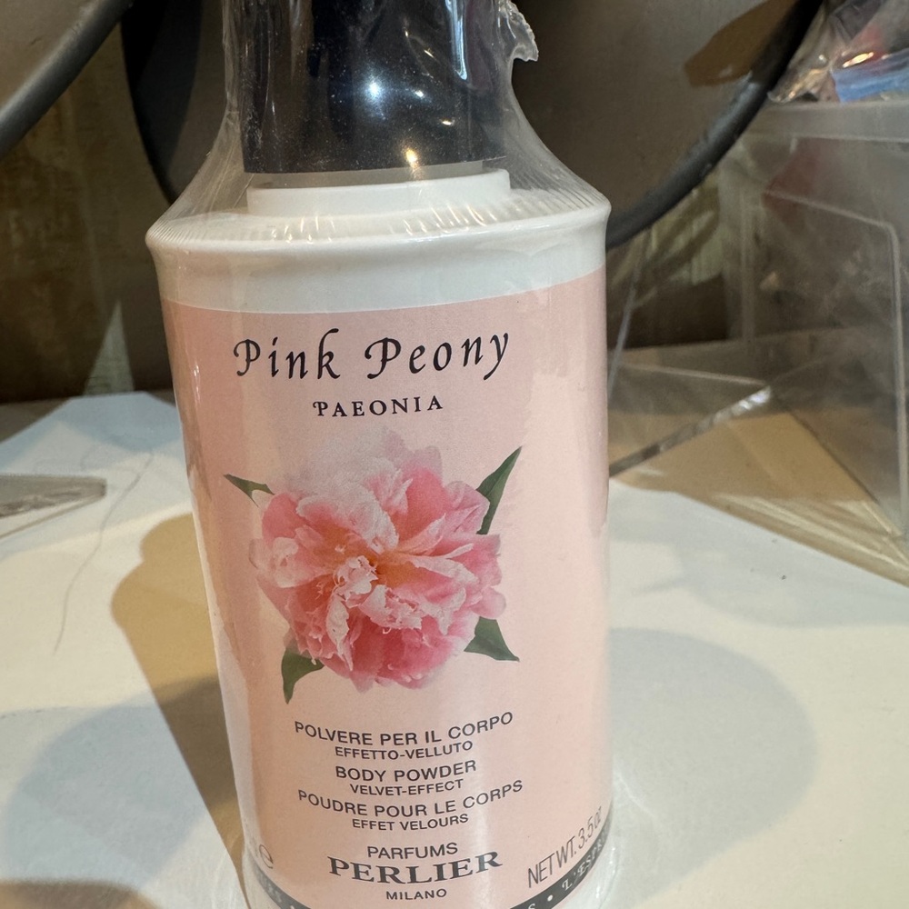 Perlier Pink Peony Body Powder 3.5 fl oz‎ sealed